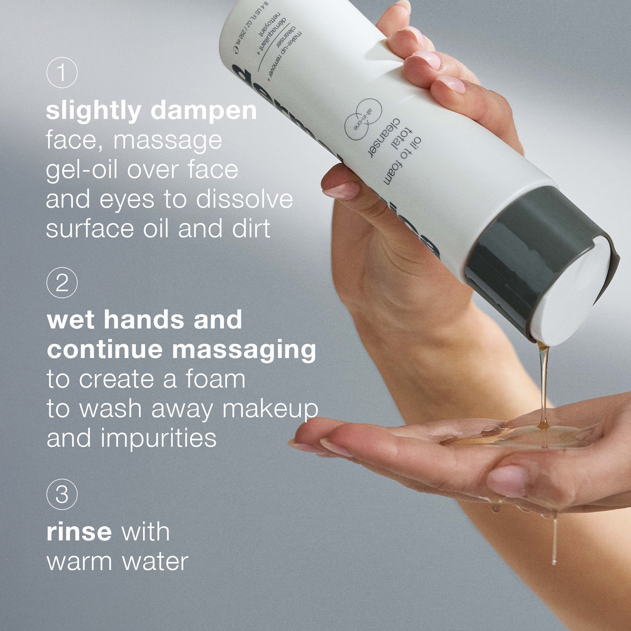 oil to foam total cleanser